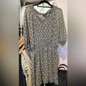 Express Black and White Dress